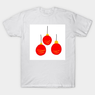 red christmas bells abstract texture T-Shirt